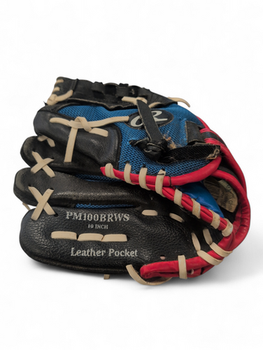 Used Rawlings PLAYMAKER SERIES BB/SB Glove T-ball Royal Blue 10" 11863-S000025119