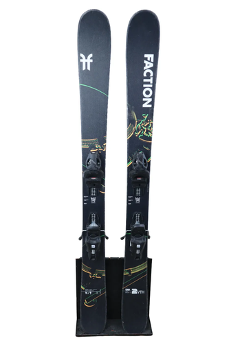 USED 2024 Faction Prodigy 2 Youth Skis with Head JRS 7.5 CA Bindings 139cm