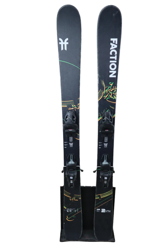 USED 2024 Faction Prodigy 2 Youth Skis with Head JRS 7.5 CA Bindings 139cm