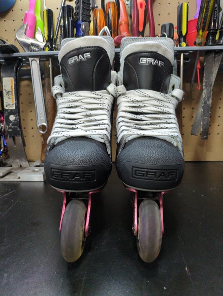 Graf Supra 535 Inline Roller Hockey Skates Regular Width Size 5 CUSTOM ...