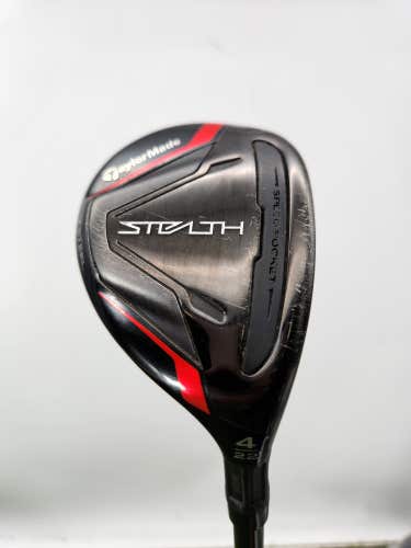 2022 TAYLORMADE STEALTH 4 HYBRID 22* REG MITSU TENSEI AV BLUE 70HY +HC GOOD