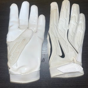 White/Black XL Nike Superbad Gloves NFL Issued (Used)
