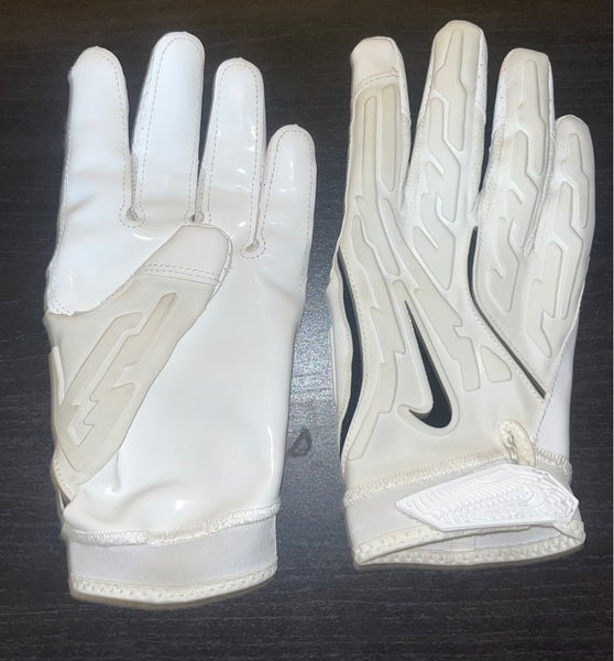 White/Black XL Nike Superbad Gloves NFL Issued (Used)