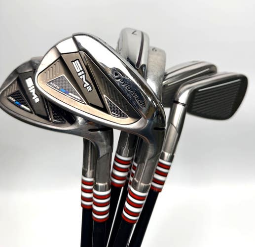 TaylorMade SIM2 Max Iron Set 5-AW KBS Max Graphite 85g Stiff Flex