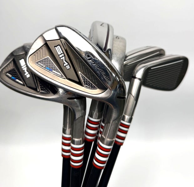 TaylorMade SIM2 Max Iron Set 5-AW KBS Max Graphite 85g Stiff Flex