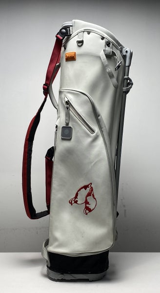 Stitch Lightweight Stand Bag White 4-Way Divide Single Strap Golf Bag
