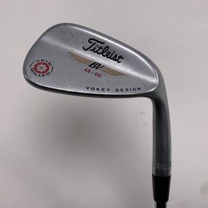Titleist Vokey Spin Milled Chrome 2009 Wedge 48* 6 Bounce Wedge Steel Mens RH