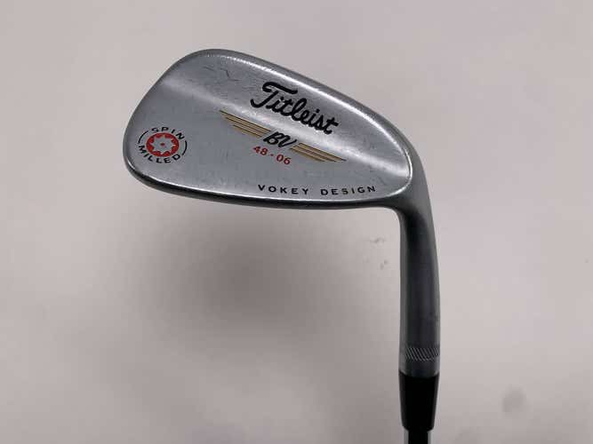 Titleist Vokey Spin Milled Chrome 2009 Wedge 48* 6 Bounce Wedge Steel Mens RH