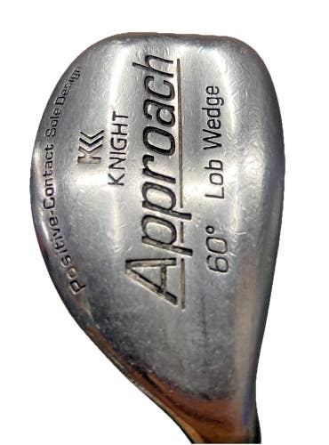 Knight Approach Positive Contact Lob Wedge 60* RH Stiff Steel 35" New Jumbo Grip
