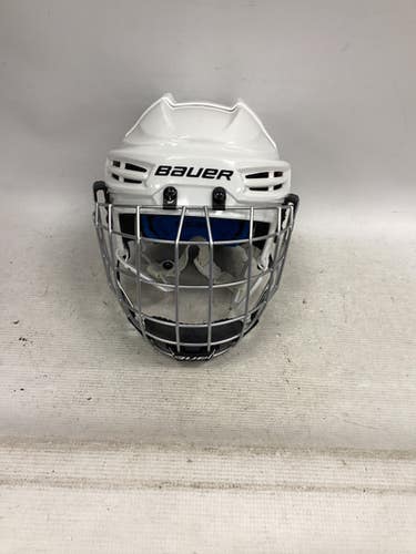 Used Bauer PRODIGY HELMET Helmet Cage Combo White One Size 11851-S000041575