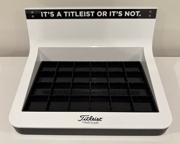 Titleist Golf Ball Store Display Advertisement Rack Stand 24 Slots #1 Ball