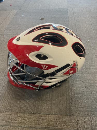 Used Warrior T11 TRIANGLE SELECT LACROSSE HELMET Lacrosse Helmet White LG 11614-S000229334