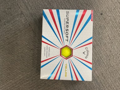 Used Callaway SUPERSOFT 12 PACK YELLOW 12 Pack - Golf Balls 11614-S000229468