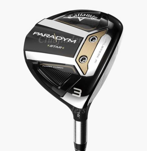 NEW Callaway Paradym Star 25 Fairway Wood 9 MMT Type-304SS 70/S Stiff w/ HC