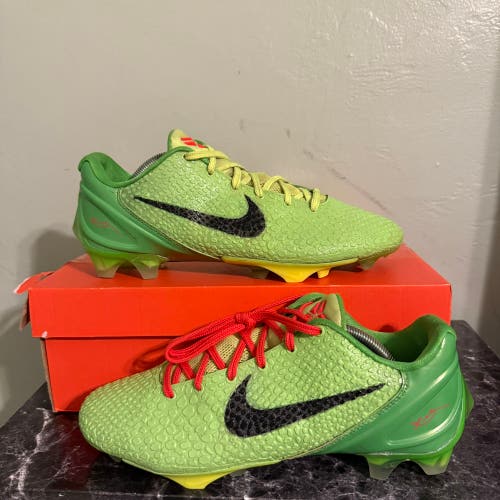 Men's Size M 9.5 Nike Vapor Edge Kobe Grinch Cleats (Used) Repainted