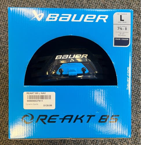 Navy Large Bauer Re-Akt 85 Helmet (New)