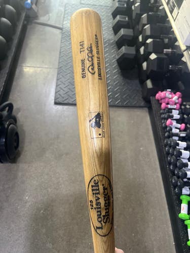 Used Louisville Slugger GENUINE T141 BB/SB Wood Bat 34" 11605-S000208083