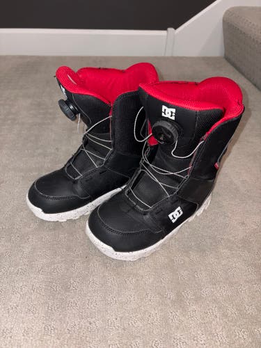 Kid's 5Y (Big Kids / Youth) DC Scout BOA Kids Snowboard Boots (Used)