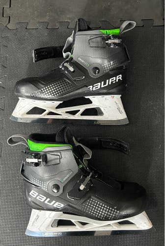 2022 Bauer Konekt Hockey Goalie Skates Regular Width 7-7.5 (Used)