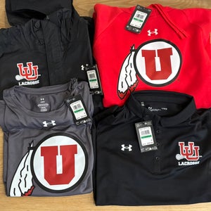 Under Armour University of Utah Lacrosse women’s apparel set. Size LG. NEW