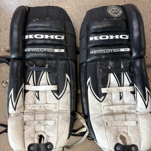 Black 30" Senior Koho Revolution Goalie Leg Pads (Used)