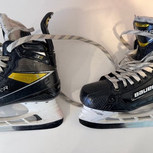 2023 Bauer Supreme 3S Pro Hockey Skates, Fit 2, Size 5 (Used) EXTRA STEEL!