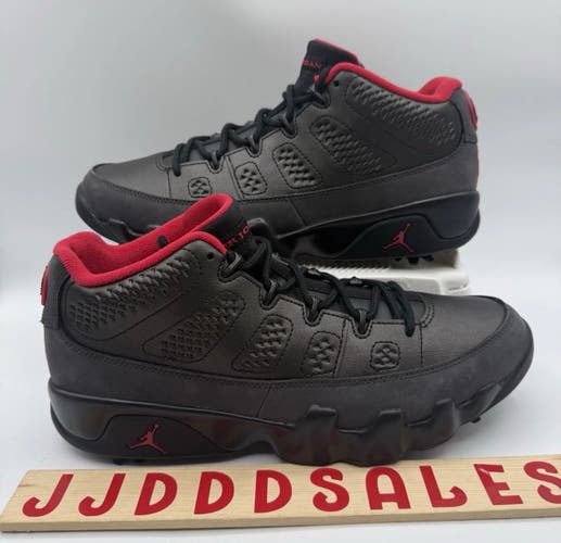 Nike Air Jordan 9 Retro Low Golf Charcoal Black True Red FJ5934-002 Men’s Sz 11

New Without Box