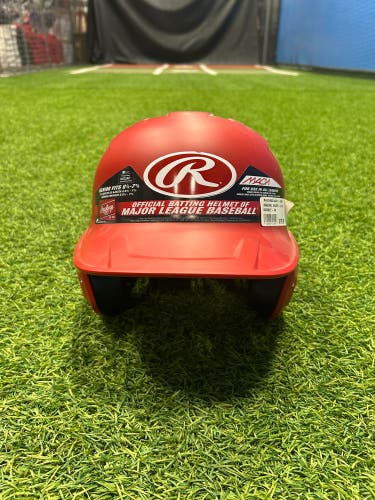 Rawlings Mach 1 Tone Batting Helmet Sr Matte Scarlet (New)