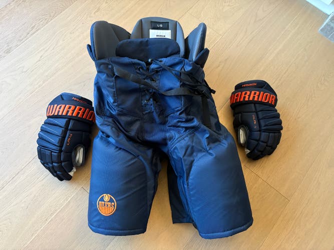 Edmonton Oilers pants gloves combo