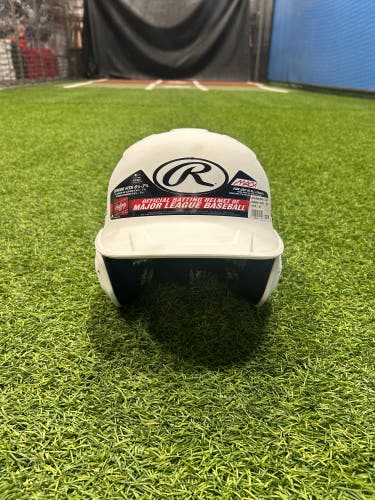 Rawlings Mach 1 Tone Batting Helmet Sr Matte White (New)