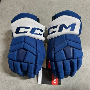 15” CCM Pro Custom HGTKXP Toronto Maple Leafs Pro Gloves Pro Stock (New) NHL