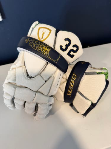 Notre Dame Adrenaline Phoenix Lacrosse Gloves 15" (New)
