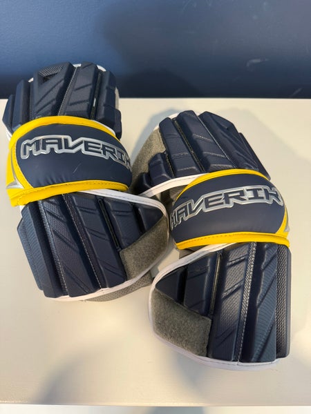 Michigan Wolverines Large Adult Maverik Arm Guards (New)