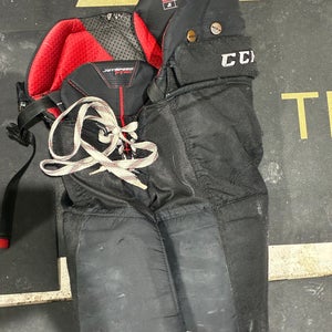 Black Junior Large CCM JetSpeed FT390 Hockey Pants (Used)