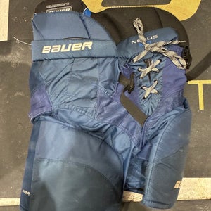 Blue Junior Large Bauer Nexus 800 Hockey Pants (Used)