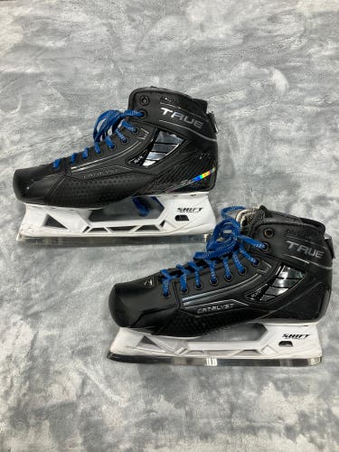 Senior True Catalyst 9X4 Hockey Goalie Skates Regular Width 9 I JRZ Pro Steel (Used)