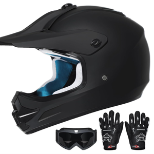 Roozo Youth Dirt Bike Helmet XL DOT Full Face ATV Motocross Open Box New