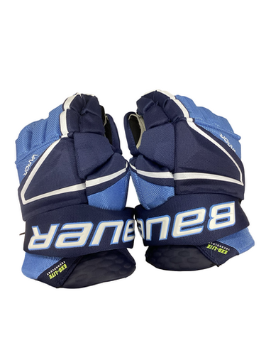 Used Bauer VAPOR HYPERLITE Intermediate Gloves Royal Blue 12" 11613-S000175824