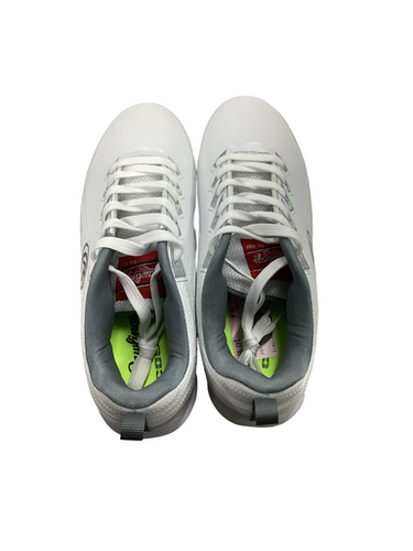 Used Rawlings COOLFLO BB/SB Cleats White Youth 08.0 11613-S000175818