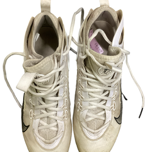 Used Nike LAX Cleats Mens White Senior 10.5 11613-S000175784