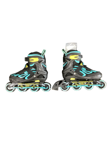 Used ZPM SPORTS ROLLER BLADES Junior Roller Quad Skates Black Adjustable 11613-S000175756