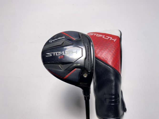 TaylorMade Stealth 2 5 Fairway Wood 18* Kai'li Red 75s Stiff Mens RH HC