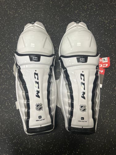 Senior CCM 21K Pro 14" (New) Shin Pads Item#CC21S