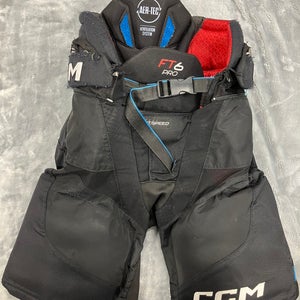 Black Senior Small CCM JetSpeed FT6 Pro Hockey Pants (Used)