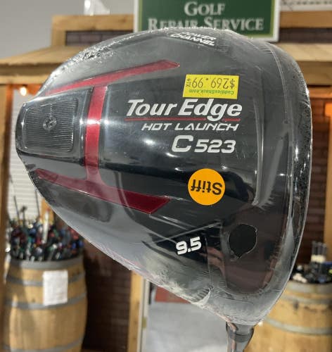 Tour Edge HOT LAUNCH C523 9.5 Driver 45" MAMIYA Stiff Flex Graphite Shaft RH