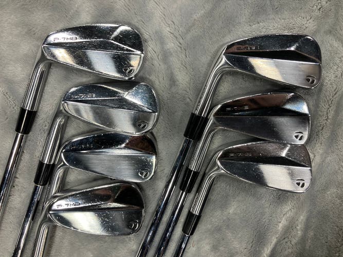2022 Men's TaylorMade P7MB I Left Handed Iron Set Regular Flex (Used)