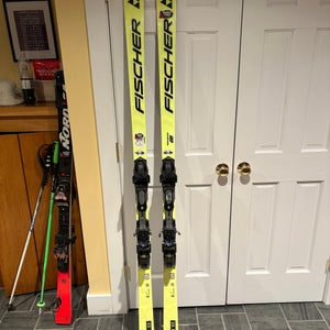 Fischer 193 cm Racing RC4 GS Skis With Bindings Max Din 20 (Used)