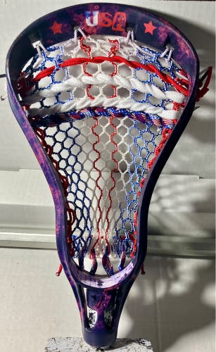 OG Warrior patriot world lacrosse 1998 special edition men’s lacrosse head custom dyed marble USA