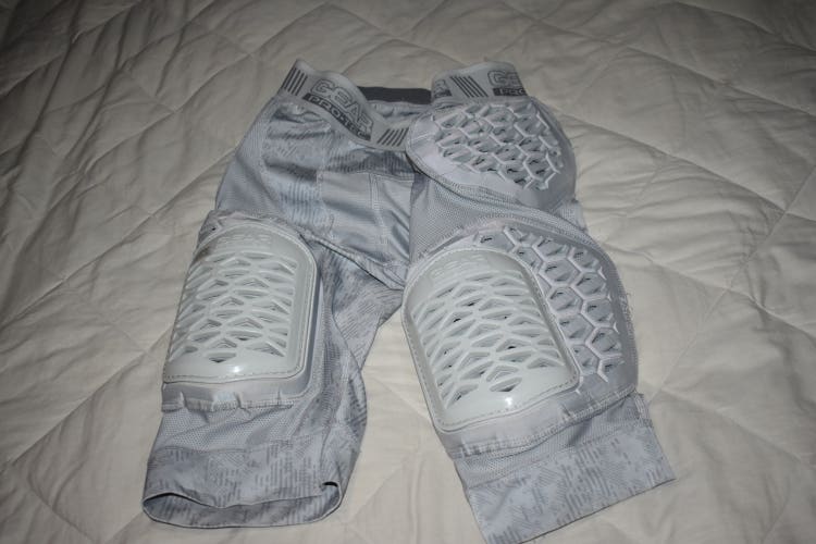 Gear Pro Tec Protective Compression Shorts with cup pocket, Gray, Men's Medium