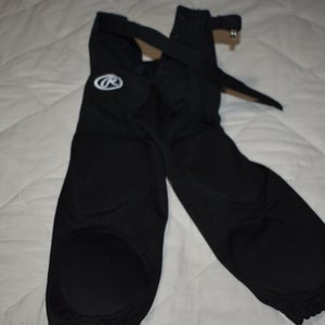 Rawlings 1500 Integrated Football Game Pants, Black, Youth Small